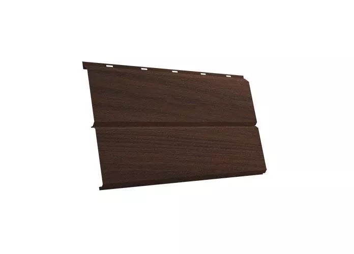 Металлический сайдинг Grand Line ЭкоБрус 3D Print Elite 0,45 мм Шоколадное дерево купить в краснодаре