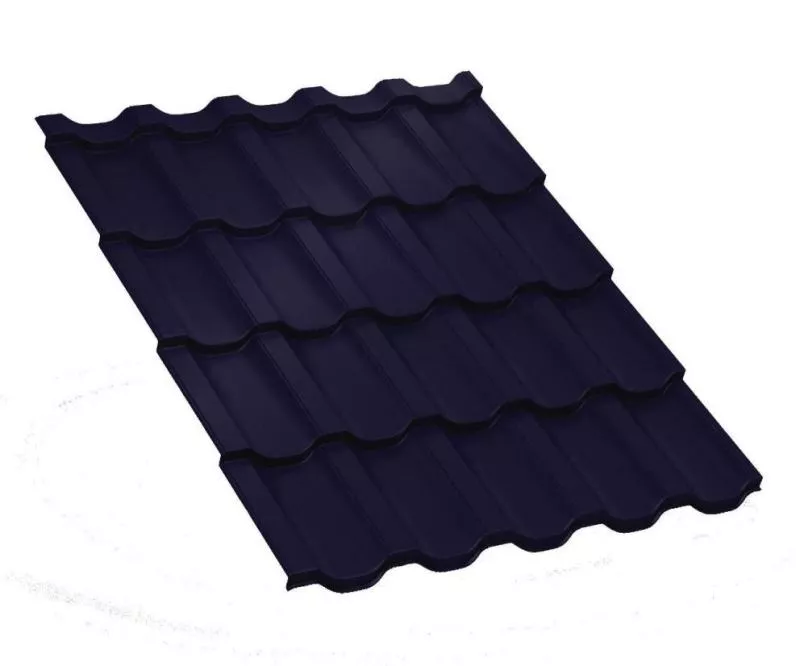 Металлочерепица Трамонтана-X PURMAN 0.5 мм Citrine Темно-синий купить в краснодаре