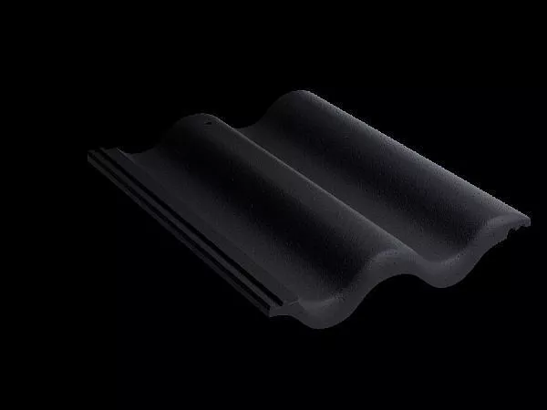 Рядовая черепица Kriastak. Цементно-песчаная Classic Черный купить в краснодаре