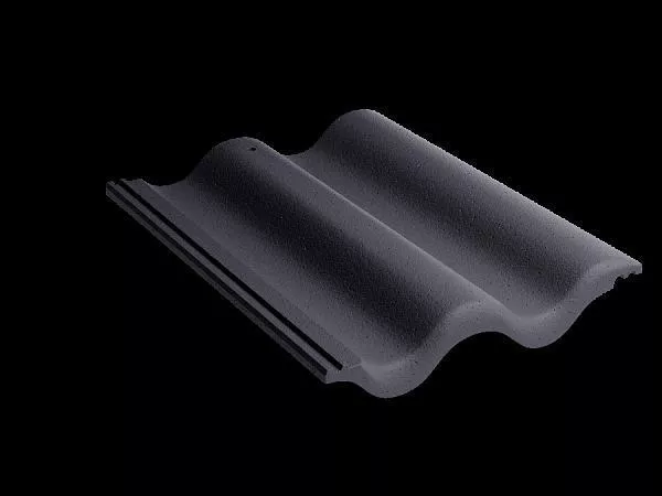 Рядовая черепица Kriastak. Цементно-песчаная Classic Графит купить в краснодаре