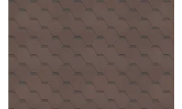 Гибкая черепица ТехноНИКОЛЬ Классик Кадриль агат (коричневый). Артикул: Shinglas11-agat