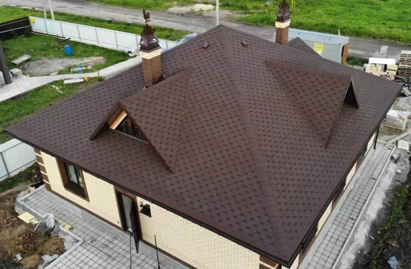 Гибкая черепица ТехноНИКОЛЬ Классик Кадриль агат (коричневый) купить в краснодаре