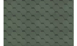 Гибкая черепица ТехноНИКОЛЬ Классик Кадриль нефрит (зеленый). Артикул: Shinglas11-nef