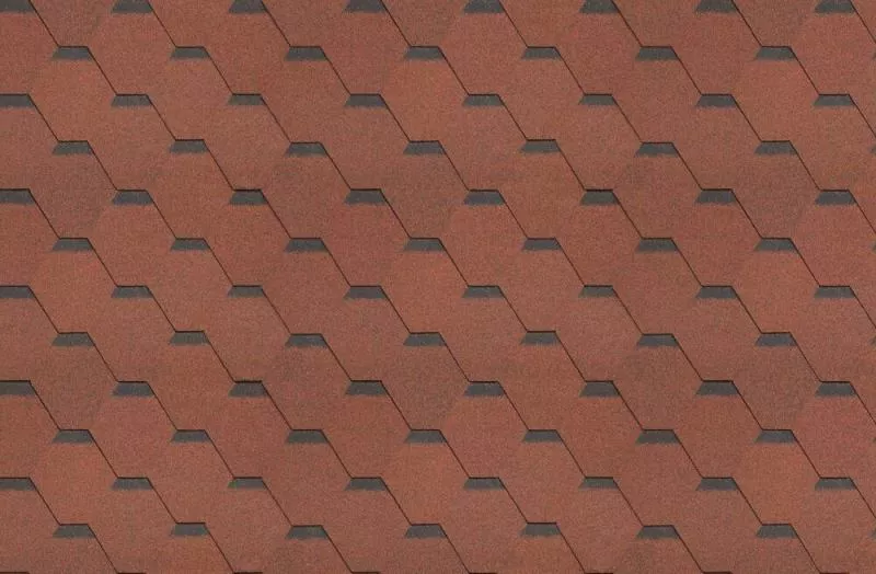 Гибкая черепица ТехноНИКОЛЬ Классик Кадриль турмалин (красный) купить в краснодаре