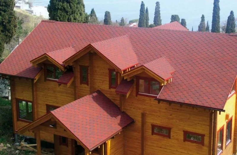 Гибкая черепица ТехноНИКОЛЬ Классик Кадриль турмалин (красный) купить в краснодаре