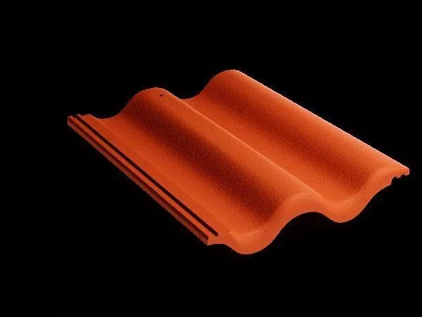 Рядовая черепица Kriastak. Цементно-песчаная Classic Кирпично-красный купить в краснодаре