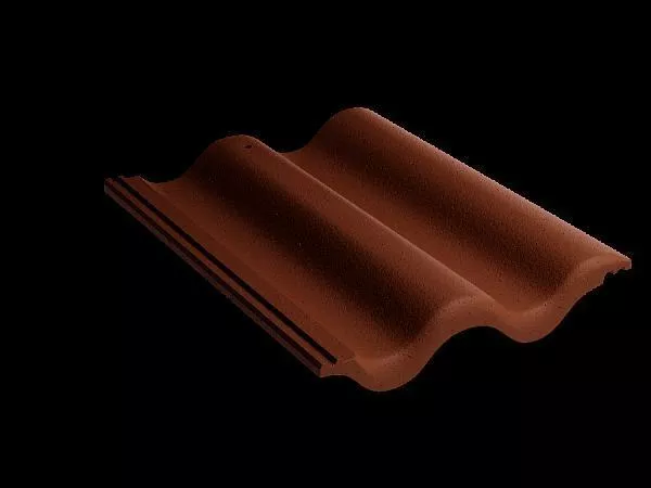 Рядовая черепица Kriastak. Цементно-песчаная Classic Коричневый купить в краснодаре