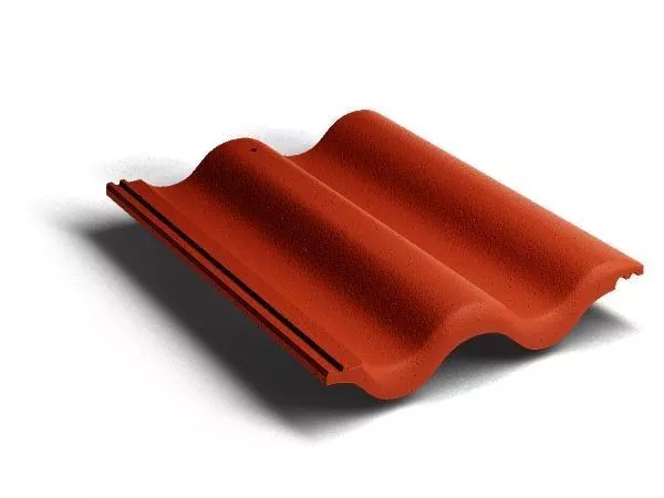 Рядовая черепица Kriastak. Цементно-песчаная Classic Красный купить в краснодаре