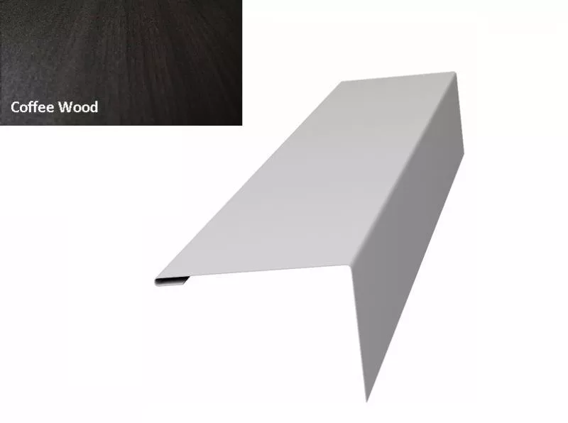 Нащельник (для калиток и ворот) 25х35 жалюзи Milan, Tokyo 0,45 Print Elite Coffee wood (L1,68) GL купить в краснодаре