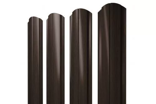 Штакетник Grand Line Slim Полукруглый фигурный 0,45 Print Elite Coffee Wood Кофейное дерево купить в краснодаре