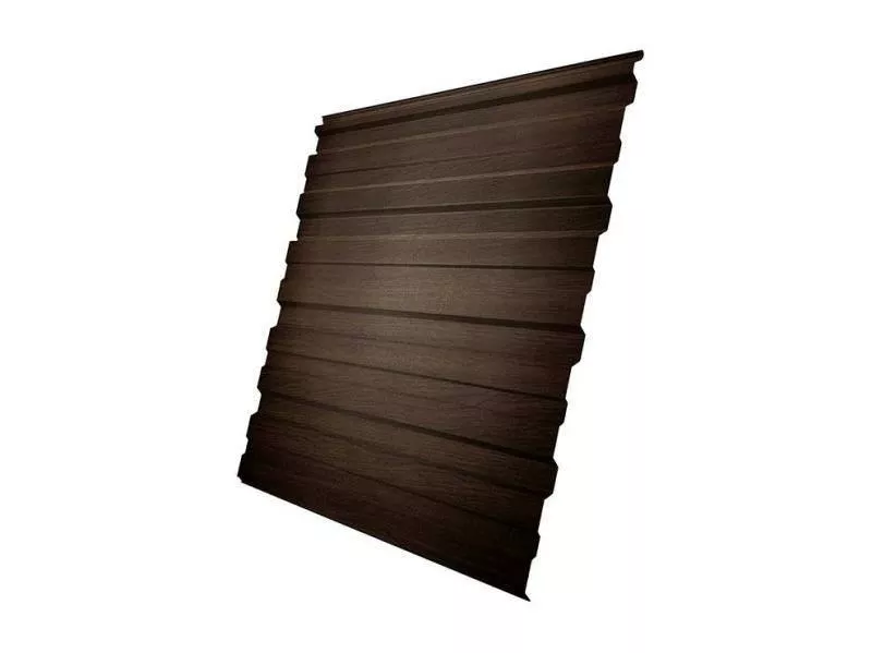 Профнастил Grand Line С10 R Print Elite 0,45 мм Coffee Wood Кофейное дерево купить в краснодаре
