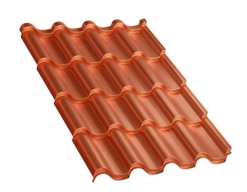 Металлочерепица Монтерроса-SL AGNETA 0.5 мм Copper медь купить в краснодаре