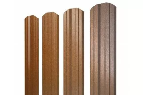 Штакетник Grand Line Twin фигурный 0,5 Quarzit Cuprum Steel Медь купить в краснодаре