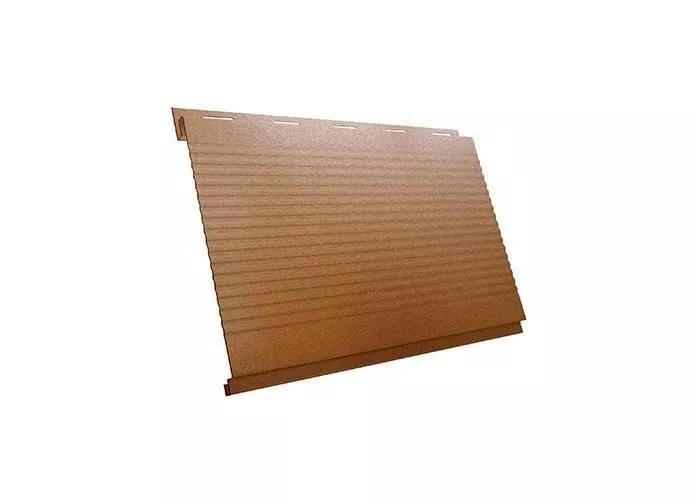 Металлический сайдинг Grand Line Вертикаль Гофр Quarzit 0,5 мм Cuprum steel Медь купить в краснодаре