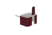 Держатель трубы на кирпич 76х102 Металл Профиль Бюджет. PE RAL 3005 Красное вино – Купить оптом и в розницу