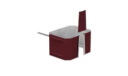 Держатель трубы на кирпич 76х102 Металл Профиль Бюджет. PE RAL 3005 Красное вино. Цена: 187 руб. Артикул: MP_voda_Budjet_108