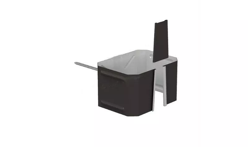 Держатель трубы на кирпич 76х102 Металл Профиль Бюджет. PE RR 32 Темно-коричневый купить в краснодаре