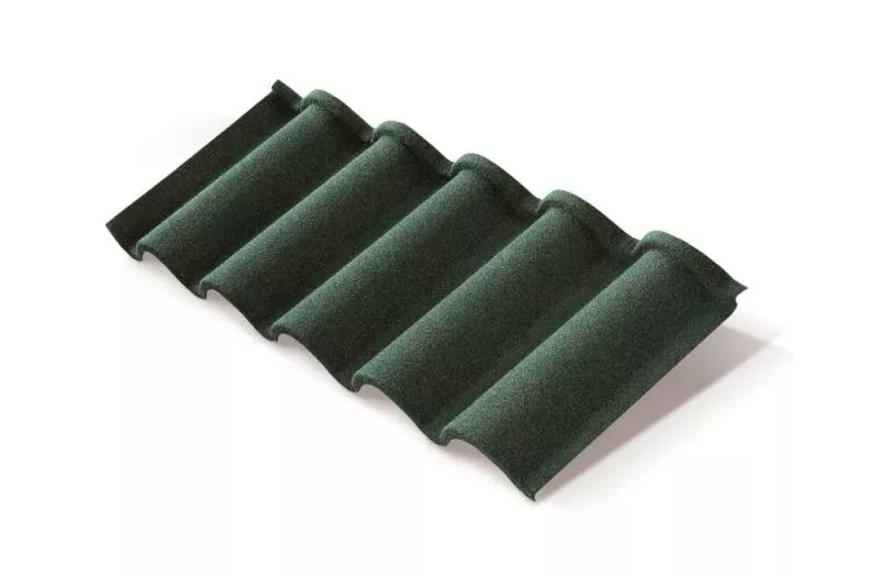 Композитная черепица Metrotile Romana Темно-зеленый купить в краснодаре