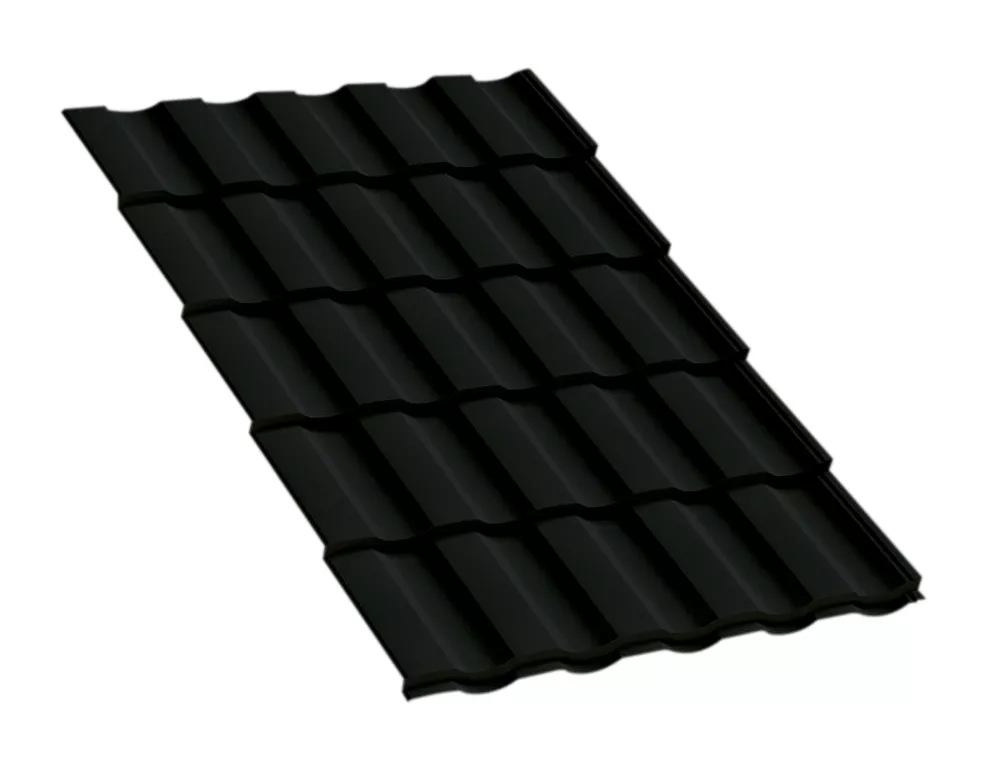 Металлочерепица Монтекристо-ML VALORI 0.5 мм DarkGrey Темно-серый купить в краснодаре