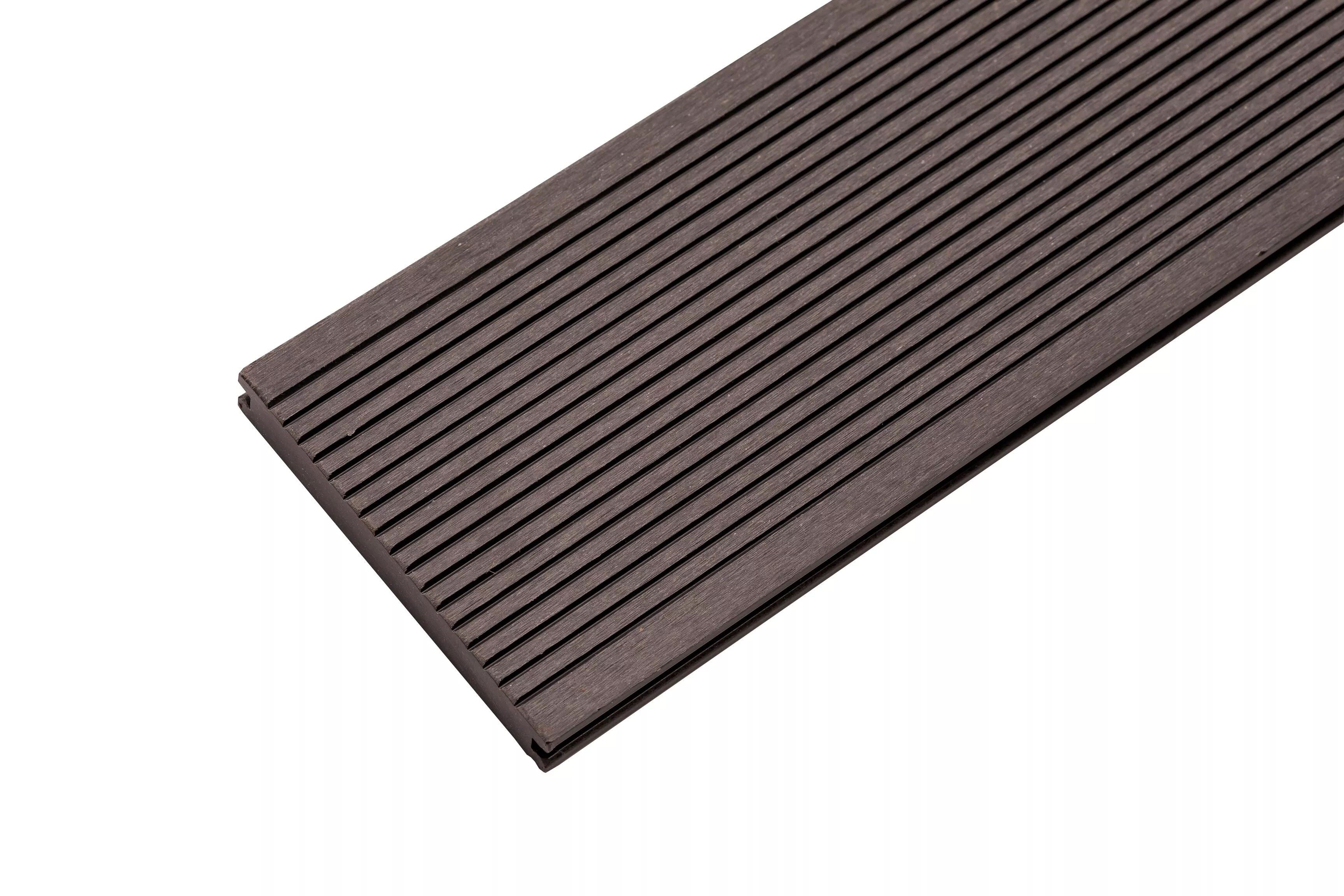 Доска террасная МПК полнотелая с пазом брашир с тиснением кофе 150х18х3000мм Мастодек купить в краснодаре