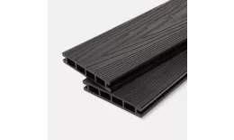 Доска террасная МПК пустотелая с пазом брашир с тиснением антрацит 150х18х3000мм Мастодек. Цена: 453 руб. Артикул: 49027