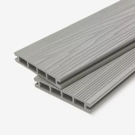 Доска террасная МПК пустотелая с пазом брашир с тиснением светло-серый 140х25х3000мм Мастодек купить в краснодаре