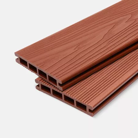 Доска террасная МПК пустотелая с пазом брашир с тиснением терракот 140х25х3000мм Мастодек купить в краснодаре