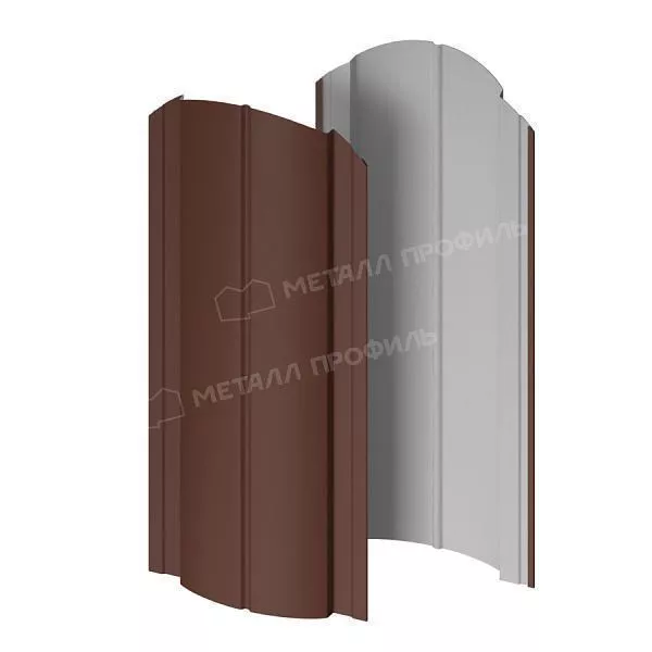 Штакетник металлический МЕТАЛЛ ПРОФИЛЬ Э-118-О (ПЭ-01-8017-0.4) купить в краснодаре