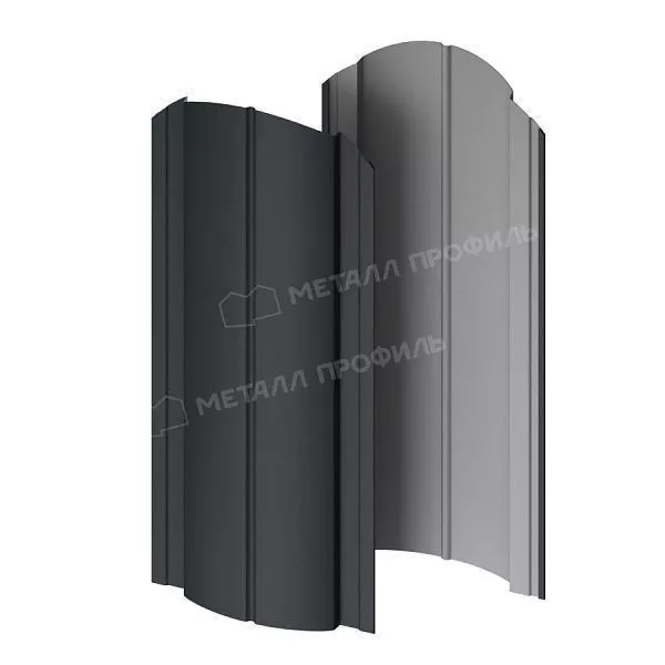 Штакетник металлический МЕТАЛЛ ПРОФИЛЬ Э-118-О (VikingMP E-20-7016-0.5) купить в краснодаре