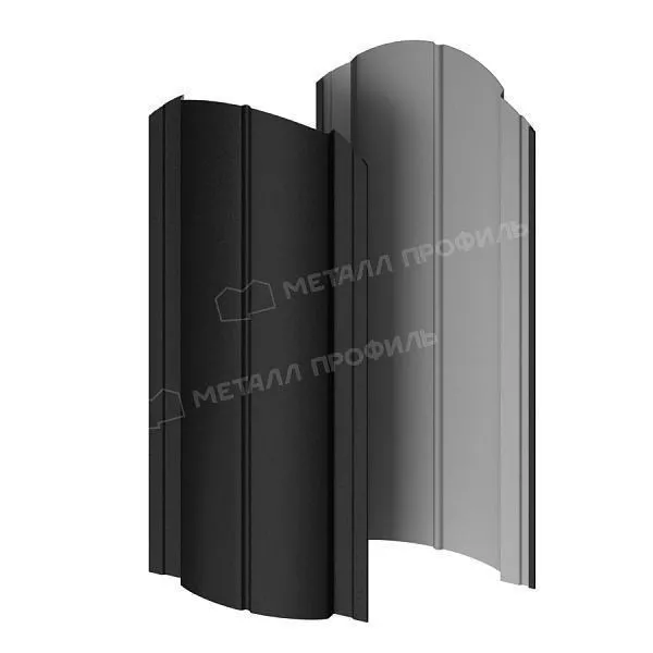 Штакетник металлический МЕТАЛЛ ПРОФИЛЬ Э-118-О (VikingMP E-20-9005-0.5) купить в краснодаре
