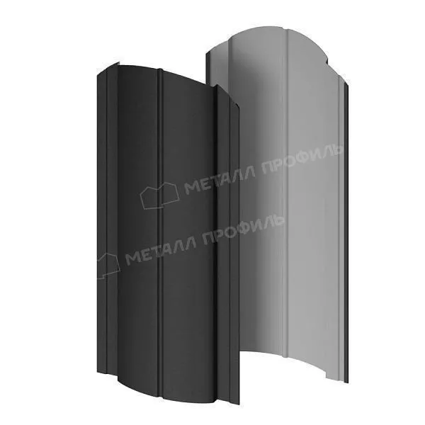 Штакетник металлический МЕТАЛЛ ПРОФИЛЬ Э-118-О (VALORI-20-DarkGrey-0.5) купить в краснодаре