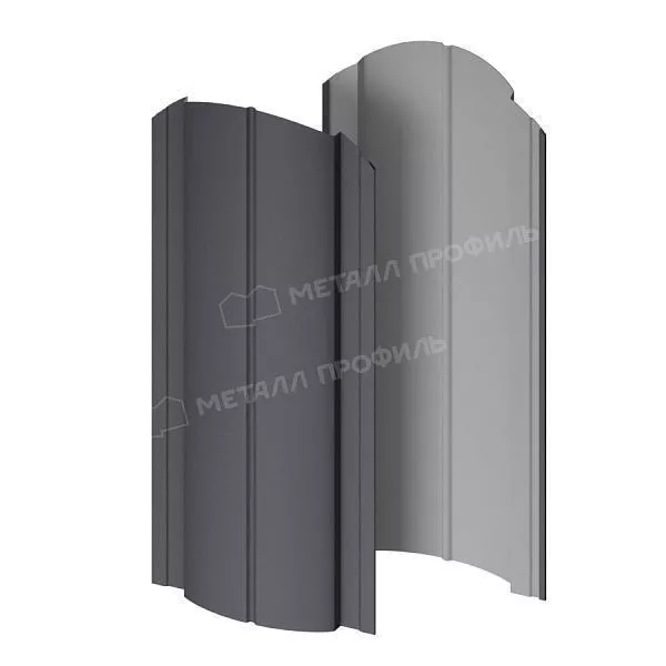 Штакетник металлический МЕТАЛЛ ПРОФИЛЬ Э-118-О (VALORI-20-Grey-0.5) купить в краснодаре