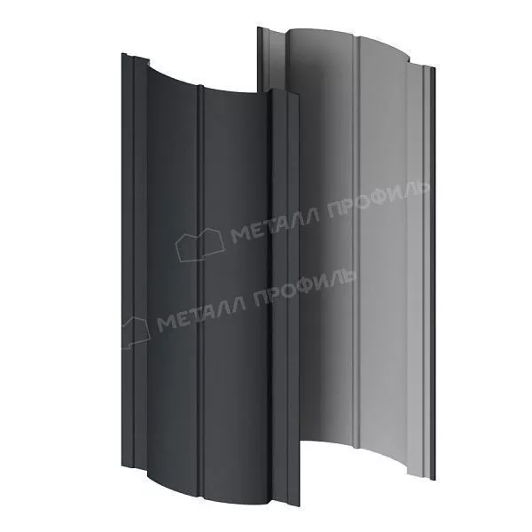 Штакетник металлический МЕТАЛЛ ПРОФИЛЬ Э-118-Т (VikingMP-01-7016-0.45) купить в краснодаре