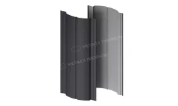 Штакетник металлический МЕТАЛЛ ПРОФИЛЬ Э-118-Т (VikingMP E-20-7024-0.5). Артикул: 46661