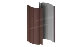 Штакетник металлический МЕТАЛЛ ПРОФИЛЬ Э-118-Т (VikingMP-01-8017-0.45). Артикул: 46629