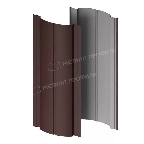 Штакетник металлический МЕТАЛЛ ПРОФИЛЬ Э-118-Т (VikingMP E-20-8019-0.5) купить в краснодаре