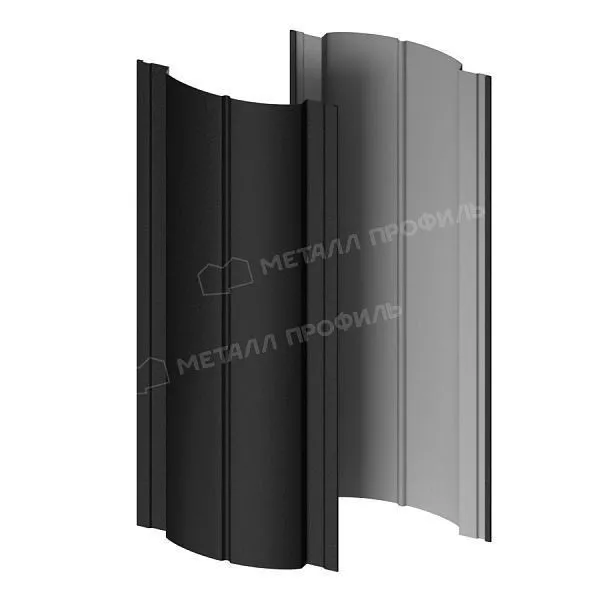 Штакетник металлический МЕТАЛЛ ПРОФИЛЬ Э-118-Т (VikingMP E-20-9005-0.5) купить в краснодаре
