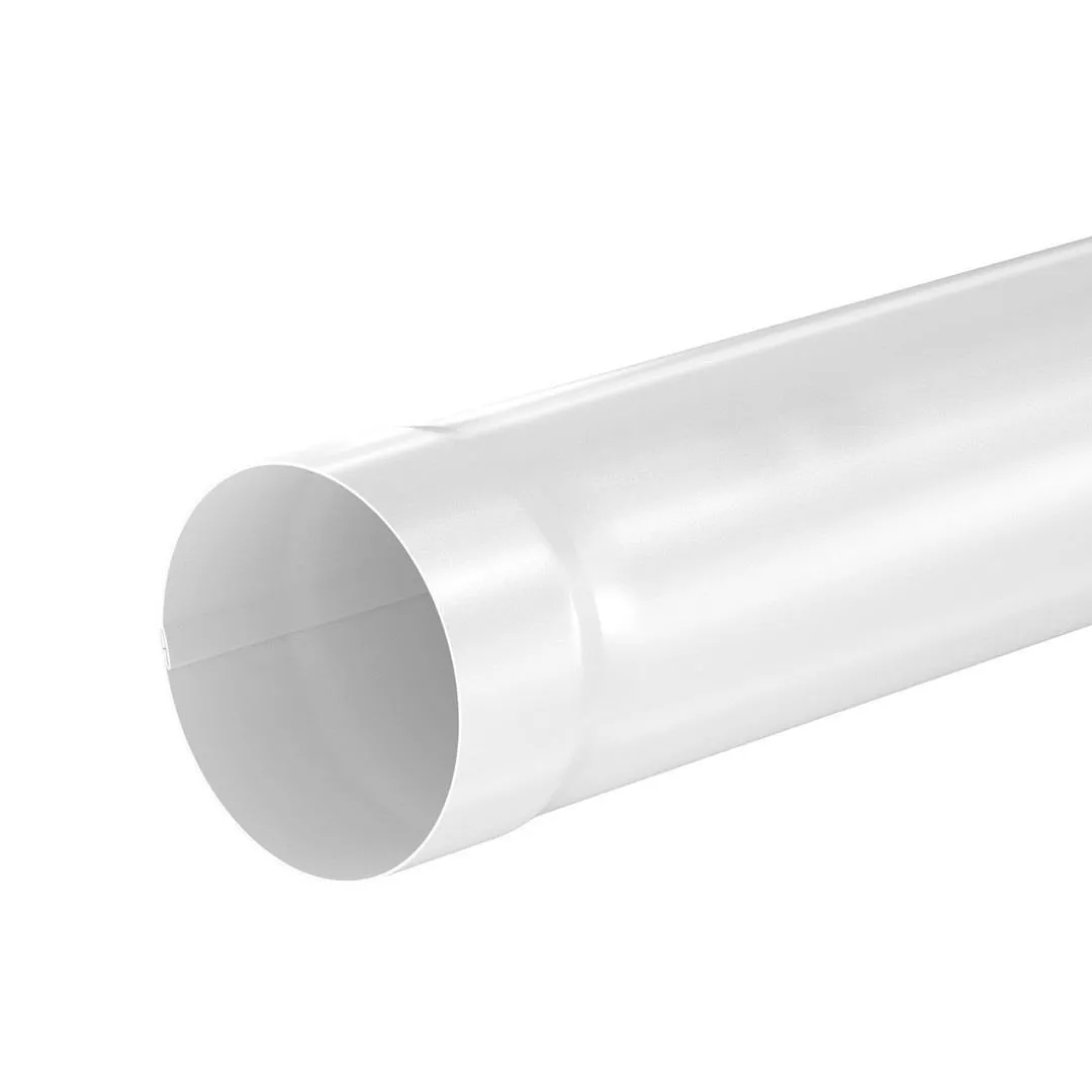 Труба водосточная 125/90, 1м. AQUASYSTEM КОМФОРТ. RR20 Мраморно-белый купить в краснодаре