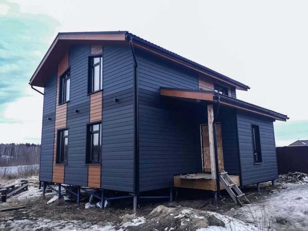 ЭкоБрус 0,345 Grand Line 0,5 Rooftop Бархат с пленкой RAL 9005 черный купить в краснодаре