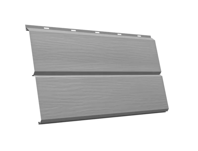 ЭкоБрус 3D 0,345 Grand Line 0,5 Satin с пленкой RAL 9006  бело-алюминиевый купить в краснодаре