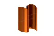 Штакетник металлический МЕТАЛЛ ПРОФИЛЬ ELLIPSE-O 19х126 (AGNETA-03-Copper\Copper-0.5) – Купить оптом и в розницу