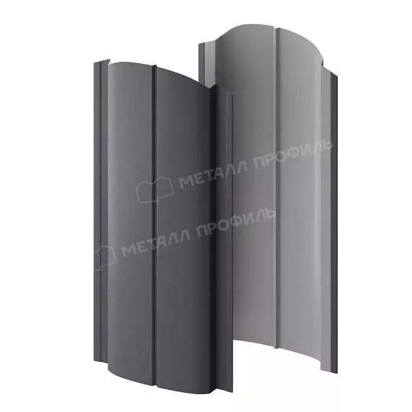 Штакетник металлический МЕТАЛЛ ПРОФИЛЬ ELLIPSE-O 19х126 (VALORI-20-Grey-0.5) купить в краснодаре