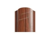 Штакетник металлический МЕТАЛЛ ПРОФИЛЬ ELLIPSE-O 19х126 (ECOSTEEL-01-МореныйДуб-0.5) – Купить оптом и в розницу