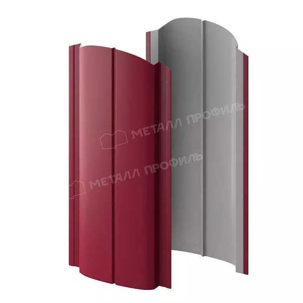 Штакетник металлический МЕТАЛЛ ПРОФИЛЬ ELLIPSE-O 19х126 NormanMP (ПЭ-01-3005-0.5) купить в краснодаре