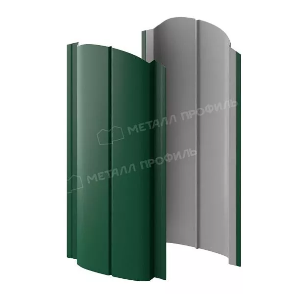 Штакетник металлический МЕТАЛЛ ПРОФИЛЬ ELLIPSE-O 19х126 NormanMP (ПЭ-01-6005-0.5) купить в краснодаре