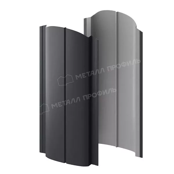 Штакетник металлический МЕТАЛЛ ПРОФИЛЬ ELLIPSE-O 19х126 NormanMP (ПЭ-01-7024-0.5) купить в краснодаре