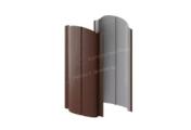 Штакетник металлический МЕТАЛЛ ПРОФИЛЬ ELLIPSE-O 19х126 (VALORI-20-Brown-0.5) – Купить оптом и в розницу