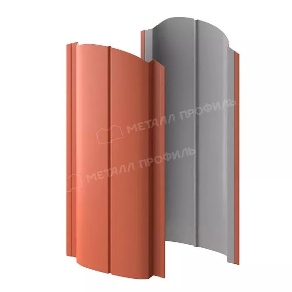 Штакетник металлический МЕТАЛЛ ПРОФИЛЬ ELLIPSE-O 19х126 (PURETAN-20-RR750-0.5) купить в краснодаре