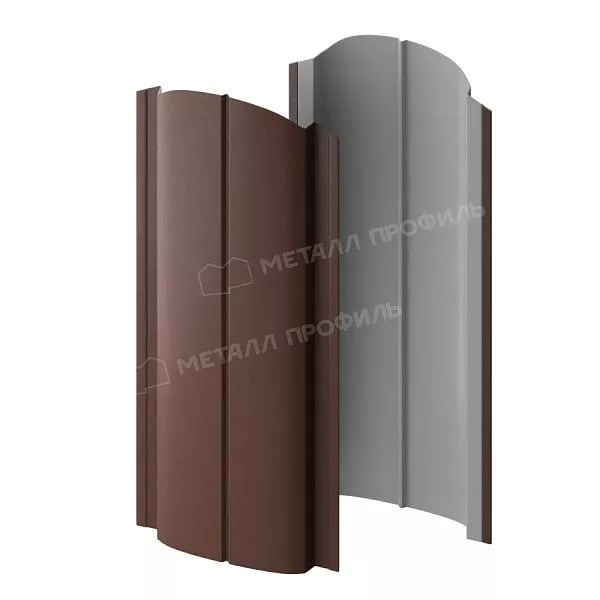 Штакетник металлический МЕТАЛЛ ПРОФИЛЬ ELLIPSE-O 19х126 (VikingMP-01-8017-0.45) купить в краснодаре