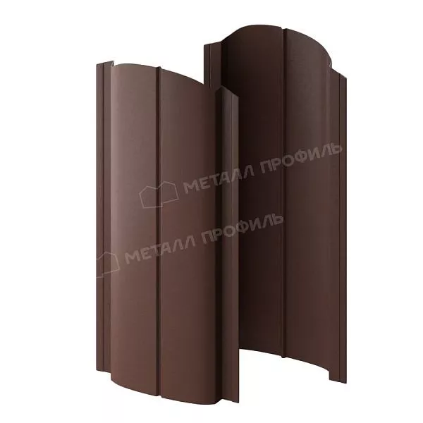 Штакетник металлический МЕТАЛЛ ПРОФИЛЬ ELLIPSE-O 19х126 (ПЭМАД-01-8017\8017-0.4) купить в краснодаре